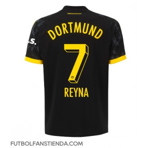 Borussia Dortmund Giovanni Reyna #7 Segunda Equipación 2023-24 Manga Corta